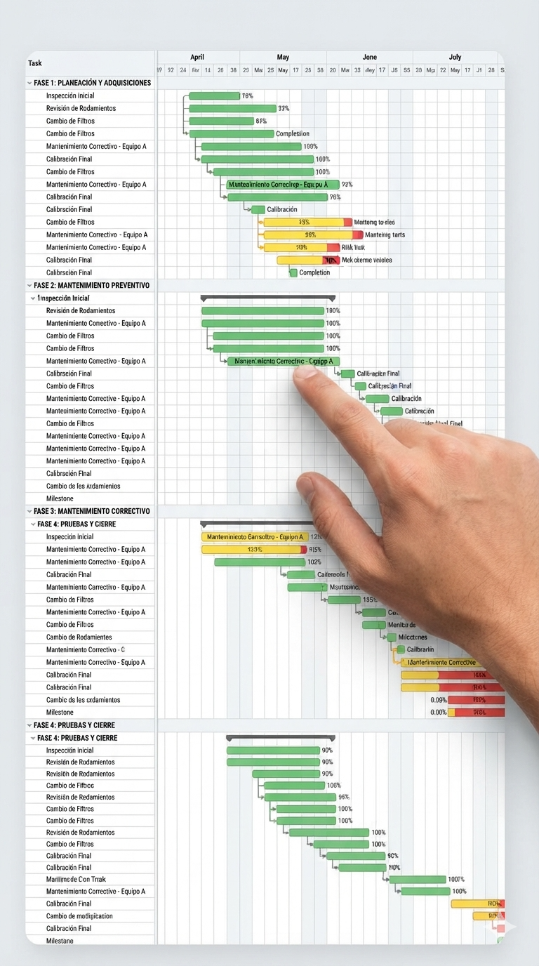Carta Gantt — GesMan ATLAS